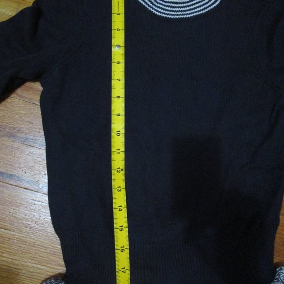 French Connection Women's Alexa Ruffle Trim Sweater Blue XS EUC - Picture 7 of 9